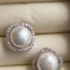 Single Pearl Solitaire Lookalike Studs