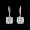 1.5 Ct Solitaire Lookalike Hoop Danglers