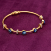 Magnetic Evil Eye Demi-fine 18 Carat Gold Plated Bangle
