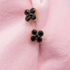 Tiny Demi-fine 18 Carat Gold Plated Clover Studs