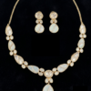 22 Carat Gold Plated Tayani Mother of Pearls Premium Necklace Set