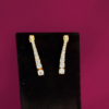 Solitaire Lookalike Graduation Liner Earrings Only
