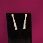 Solitaire Lookalike Graduation Liner Earrings Only