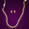 Single liner CZ Dainty Gold Tone Necklace Set
