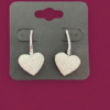 Solitaire Diamond Lookalike Heart Danglers
