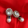 Premium Moissanite Pearl drop Studs