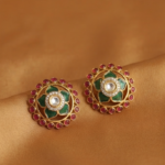 Amrapali Moissanite Floral Round Studs