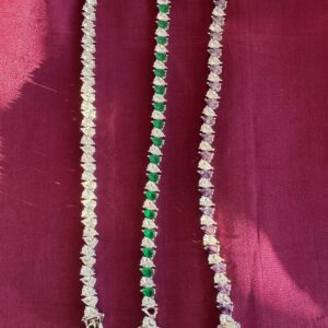Solitaire Pear Gems Lookalike Tennis bracelet